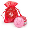 Personalized Valentine's Day Scribble Heart Chocolate Coins in XS Organza Bags