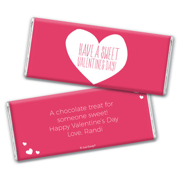 Personalized Have A Sweet Valentine's Day Hershey's Milk Chocolate Bar