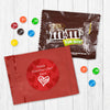 Personalized Valentine's Day Scribble Hearts Milk Chocolate M&Ms