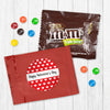Valentine's Day Candy Favor Bag M&Ms or Skittles - Little Hearts (24 Pack)
