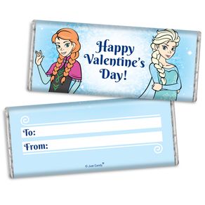 Fill in the Blank Valentine's Day Frozen Themed Hershey's Chocolate Bar & Wrapper