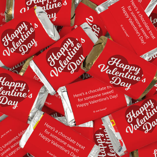 Valentine's Day Wrapped Hershey's Miniatures - Script Heart