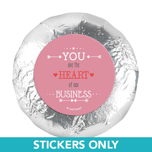 Valentine's Day Heart of Our Business 1.25" Stickers (48 Stickers)