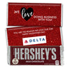 Personalized Valentine's Day Corporate Dazzle Hershey's Hershey's Milk Chocolate Bar & Wrapper