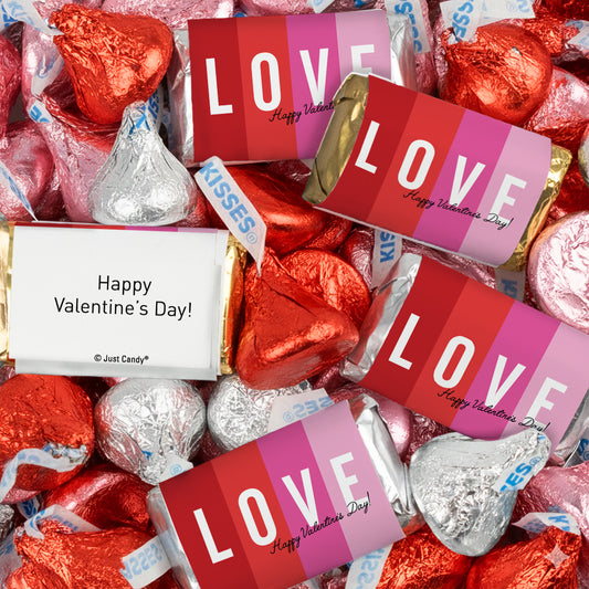 Valentine's Day Love Hershey's Assorted Miniatures and Kisses Chocolate Mix