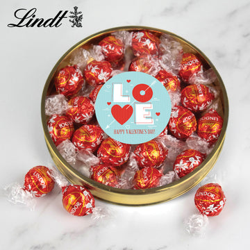 Valentine's Day Lindor Truffle Gift Tin - Blue Love
