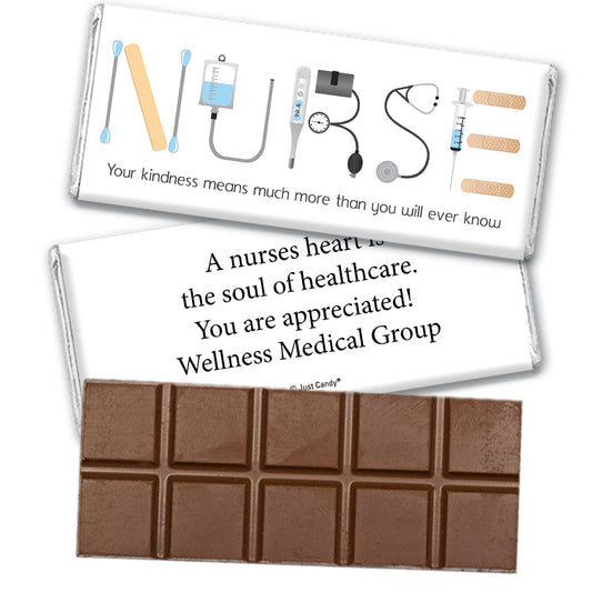 Nurse Appreciation Personalized Hershey's Milk Chocolate Bar First Aid