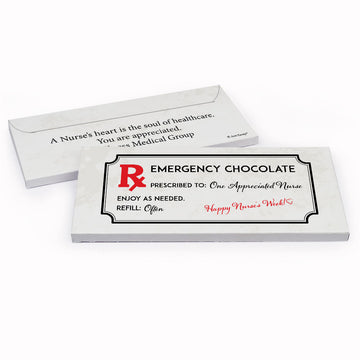 Deluxe Personalized Nurse Appreciation Emergency Candy Bar Favor Box