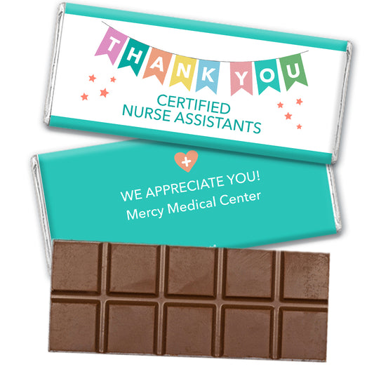 Nurse Appreciation Personalized Hershey's Milk Chocolate Bar Thank You CNA