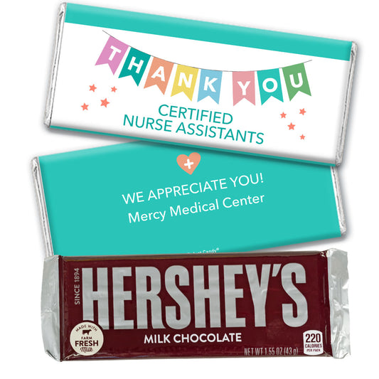 Nurse Appreciation Personalized Hershey's Milk Chocolate Bar Thank You CNA