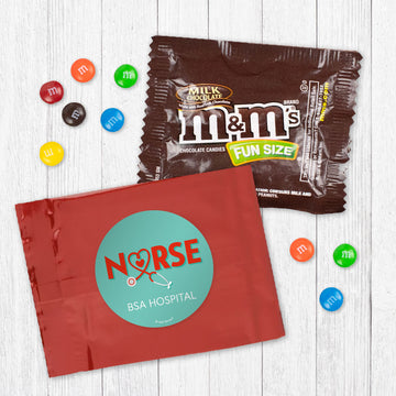 Personalized Nurse Appreciation Nurse Stethoscope Candy Favor Bag - M&Ms or Skittles