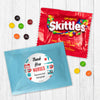 Personalized Thank You Icons Candy Favor Bag - M&Ms or Skittles