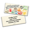 Retirement Personalized Chocolate Bar Wrappers Passport to Adventure
