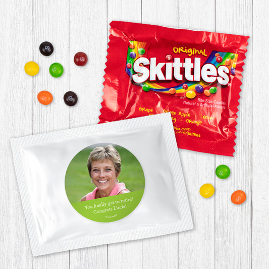Personalized Retirment Color Block Skittles