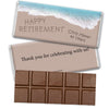 Retirement Personalized Hershey's Milk Chocolate Bar Message in Sand by Sea
