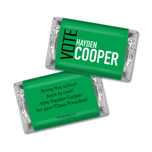 School Election Campaign Personalized Hershey's Miniatures Vote in Text