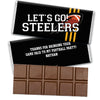 Personalized Steelers Football Party Hershey's Hershey's Milk Chocolate Bar & Wrapper
