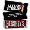 Personalized Steelers Football Party Hershey's Hershey's Milk Chocolate Bar & Wrapper
