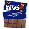 Personalized Bears Football Party Hershey's Hershey's Milk Chocolate Bar & Wrapper