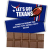 Personalized Texans Football Party Hershey's Hershey's Milk Chocolate Bar & Wrapper
