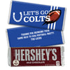 Personalized Colts Football Party Hershey's Hershey's Milk Chocolate Bar & Wrapper