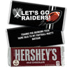 Personalized Raiders Football Party Hershey's Hershey's Milk Chocolate Bar & Wrapper