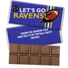 Personalized Ravens Football Party Hershey's Hershey's Milk Chocolate Bar & Wrapper