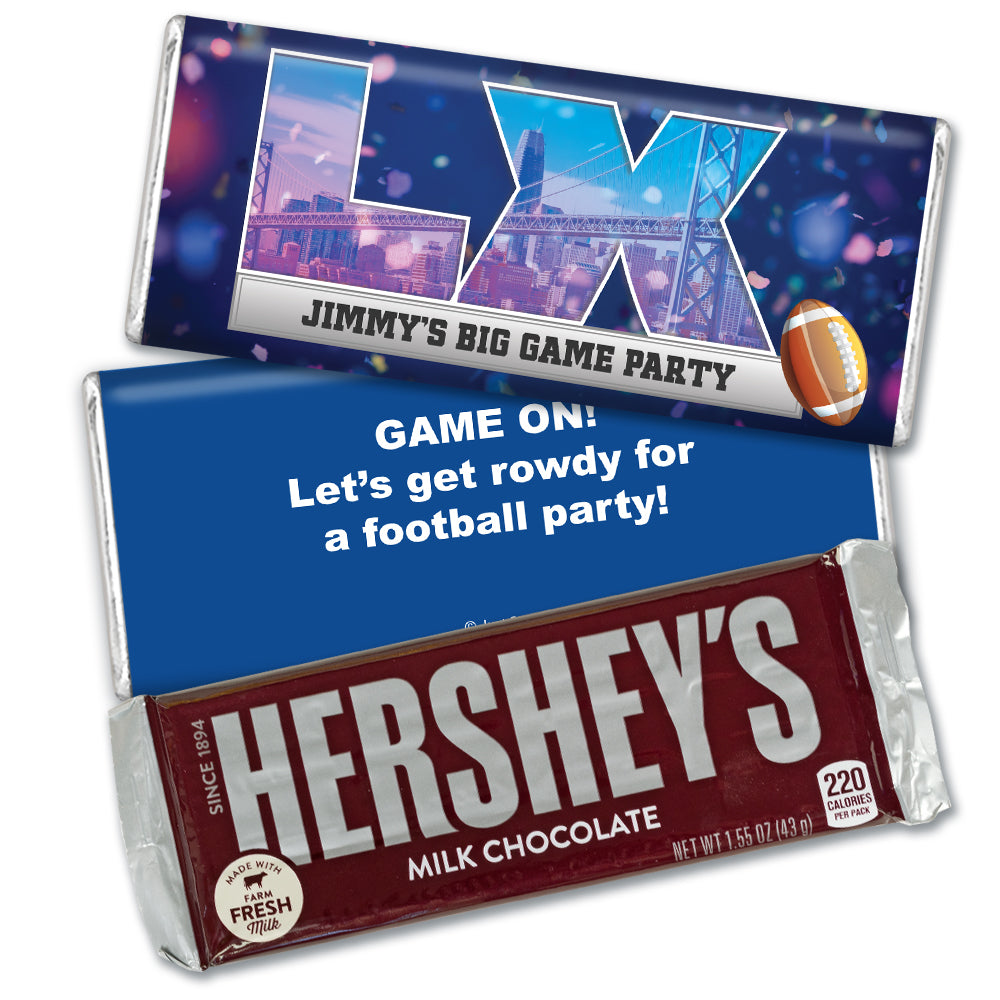 Personalized Football Party Themed Stadium Hershey's Hershey's