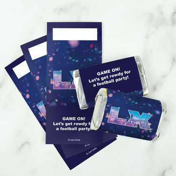 Personalized Football Party Themed Stadium Miniatures Wrappers