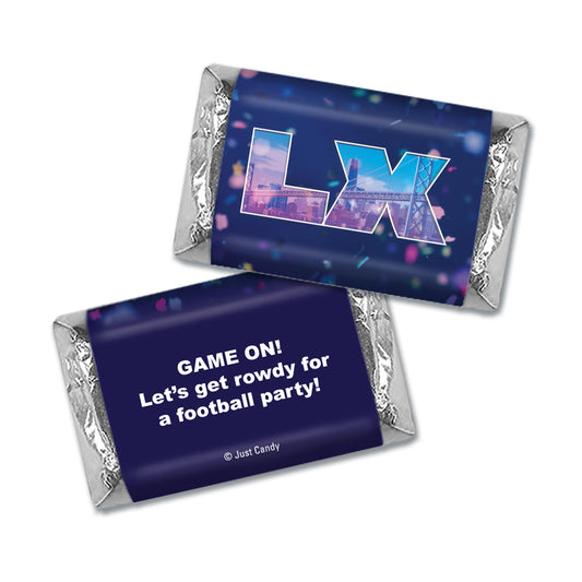 Personalized Football Party Themed Stadium Hershey's Miniatures Candies