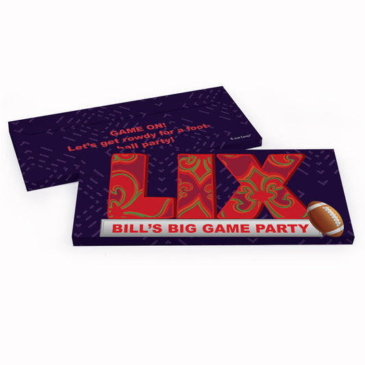 Deluxe Personalized Football Stadium Candy Bar Favor Box