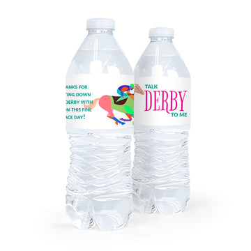 Personalized Talk Derby To Me Water Bottle Sticker Labels (5 Labels)