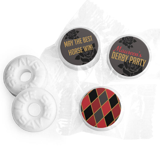 Personalized Derby Party Life Saver Mints