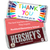 Personalized Colorful Thank You Hershey's Milk Chocolate Bar & Wrapper