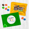 Personalized Teacher Appreciation Colorful Thank You Candy Favor Bag - M&Ms or Skittles