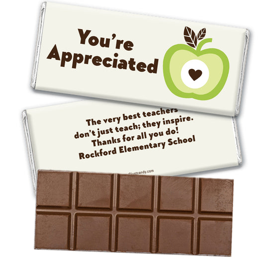 Personalized Teacher Appreciation Hershey's Hershey's Milk Chocolate Bar & Wrapper