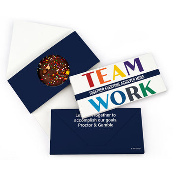 Personalized Together Everyone Achieves More Gourmet Infused Belgian Chocolate Bars (3.5oz)