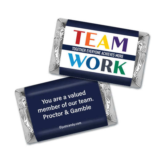 Personalized Team Work Together Everyone Achieves More Hershey's Miniatures