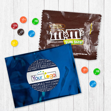 Personalized Team Work Word Cloud Logo Candy Favor Bag - M&Ms or Skittles