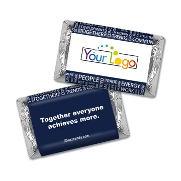 Personalized Team Work Word Cloud Logo Hershey's Miniatures