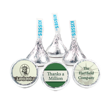 Business Thank You Personalized Hershey's Kisses Thanks a Million Assembled Kisses