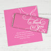 Thank You Personalized Chocolate Bar Wrappers Scroll