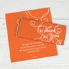 Thank You Personalized Chocolate Bar Wrappers Scroll