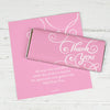 Thank You Personalized Chocolate Bar Wrappers Scroll