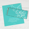 Thank You Personalized Chocolate Bar Wrappers Scroll
