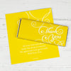 Thank You Personalized Chocolate Bar Wrappers Scroll
