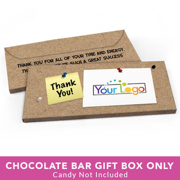 Deluxe Personalized Business Thank You Add Your Logo Candy Bar Favor Box