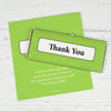 Thank You Personalized Chocolate Bar Wrappers Classic Crisscross