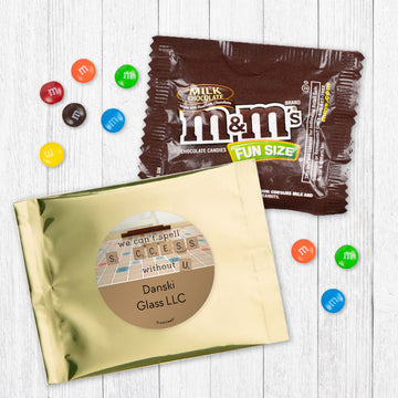 Personalized Scrabble Success Thank You Candy Favor Bag - M&Ms or Skittles