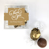 Personalized Thank You JUST CANDY® favor cube with Dubai Truffles - Swirls